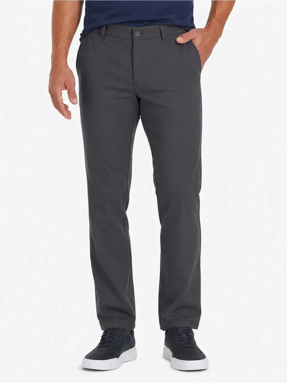 Mizzen + Main Baron Athletic Fit Performance Chino Pants Gray 34x32